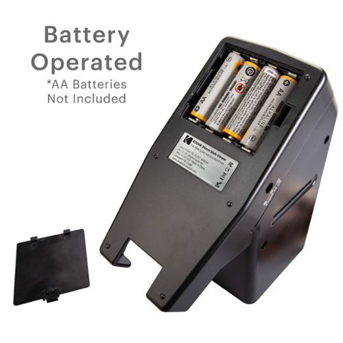 Kodak 35mm Slides & Film Negatives - Battery Operation, 3X Magnification, LED Lighted Viewing - Black GLOBAL SHIPPING
