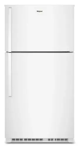 Front. Whirlpool - 21.3 Cu. Ft. Top-Freezer Refrigerator with Total Coverage Cooling - White.