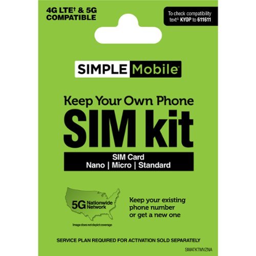 Simple Mobile - Keep Your Own Phone SIM Card Kit - Multi-Front_Standard 