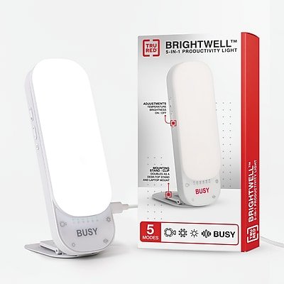 TRU RED - TRU RED™ Brightwell 5-in-1 Productivity LED Desk Light, (TR62804) - White