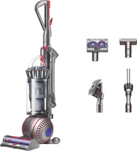 Dyson - Ball Animal 3 Extra Corded Upright Vacuum with 5 Accessories - Nickel / Silver