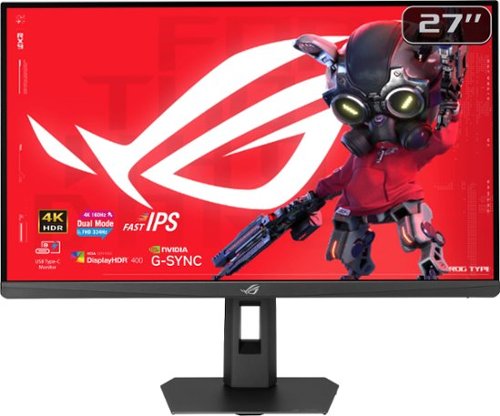 ASUS - ROG Strix 27" Dual Mode (4K 160Hz, FHD 324Hz) IPS 1ms Gaming Monitor with FreeSync Premium and HDR (DisplayPort, HDMI) - Black