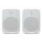 SoundPro - Dual Bluetooth Weatherproof Indoor & Outdoor Wall-Mount Loudspeakers - White-Front_Standard