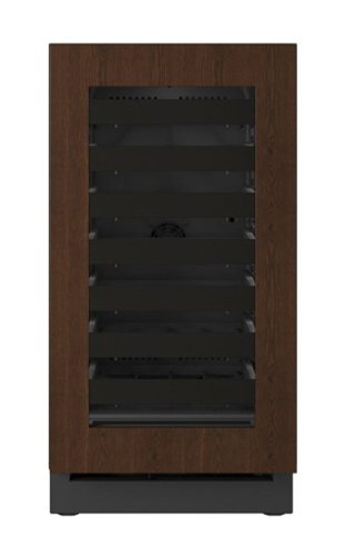 U-Line - 18"W. 3.5 Cu.Ft. Built-In Wine Refrigerator-Panel Ready Frame/Glass - Integrated Frame