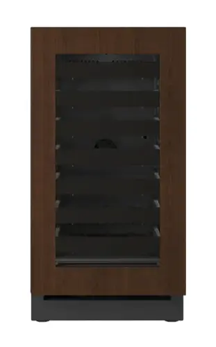 Front. U-Line - U-Line 18"W. 3.5 Cu.Ft. Built-In Wine Refrigerator-Panel Ready Frame/Glass - Integrated Frame.