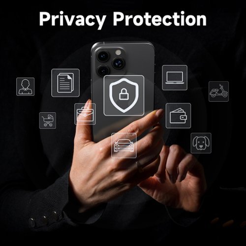 Zike Apple Find My Certified SmartCard, Slim Wallet Tracker, IPX7 Waterproof, Wireless Rechargeable Bluetooth Item Finder - Black BUY IN UAE