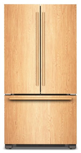 KitchenAid - 36" wide 22 cu. ft. Panel-Ready (not included) Counter-Depth French Door Refrigerator with Internal Water Dispenser - Custom Panel Ready