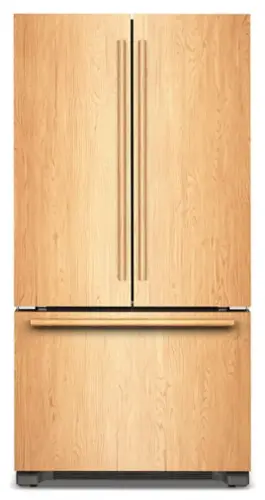 Front. KitchenAid - 36" wide 22 cu. ft. Panel-Ready (not included) Counter-Depth French Door Refrigerator with Internal Water Dispenser - Panel Ready.