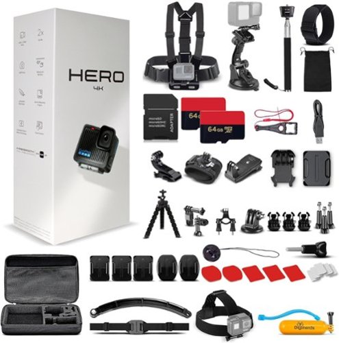 Bundle GoPro Go Pro HERO Compact Waterproof Action Camera 50 In 1