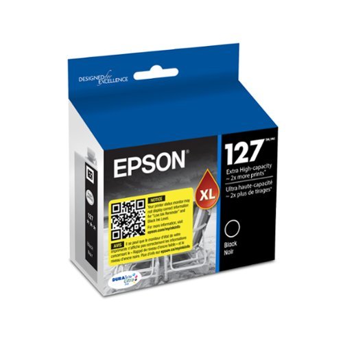 Epson - 127 XL High-Yield Ink Cartridge - Black-Front_Standard