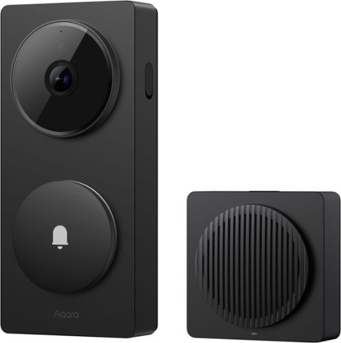Aqara - Video Doorbell Camera - Wired/Battery Powered - Hub G410 Select - Black