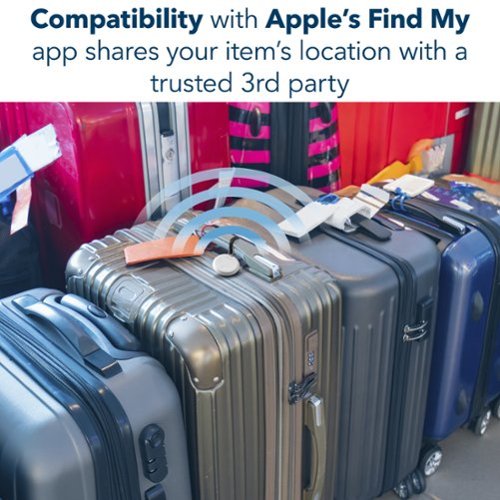 Insignia™ Locator Tag for iOS, iPadOS, and macOS with Apple Find My App (4-Pack) - White WHERE TO BUY