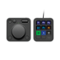 Logitech - MX Creative Console Programmable Keypad with 9 Customizable Keys & Control Dial for Graphic Design, Video Editing, more - Graphite-Front_Standard