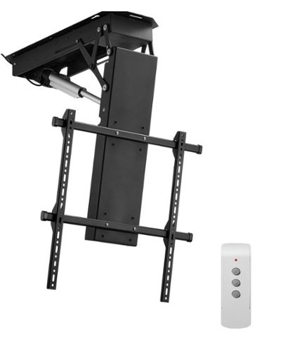 VEVOR - Motorized Ceiling TV Mount,TV Wall Mount for 32 to 70 Inch TV,Electric Adjustable Ceiling TV Mount,with Max VESA 24x24in - Black-Front_Standard 