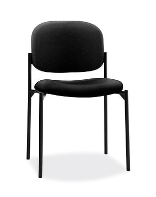 HON - Scatter Fabric Stacking Guest Chair - Black