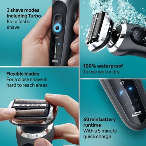 Braun Series 7 Wet/Dry Electric Shaver with Smart Center - Gray HOW TO BUY