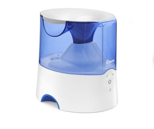 CRANE - 0.5 Gal. Warm Mist Humidifier with 2 Speed Settings - Blue/White-Front_Standard 