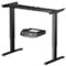 Costway - Electric Adjustable Standing up Desk Frame Dual Motor w/Controller - Black-Front_Standard