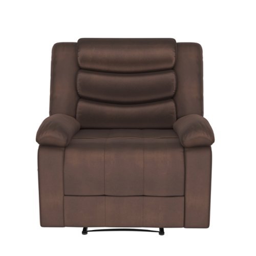 Lifestyle Solutions - Harrington Manual Recliner - Brown-Front_Standard 