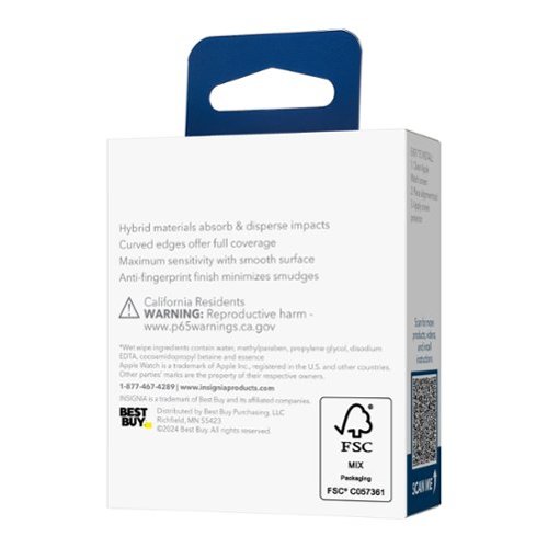 Insignia™ Hybrid Glass Screen Protectors for Apple Watch 42mm (2-Pack) - Clear BUY ONLINE