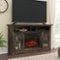 Sauder - Media Fireplace - Carbon Oak-Front_Standard