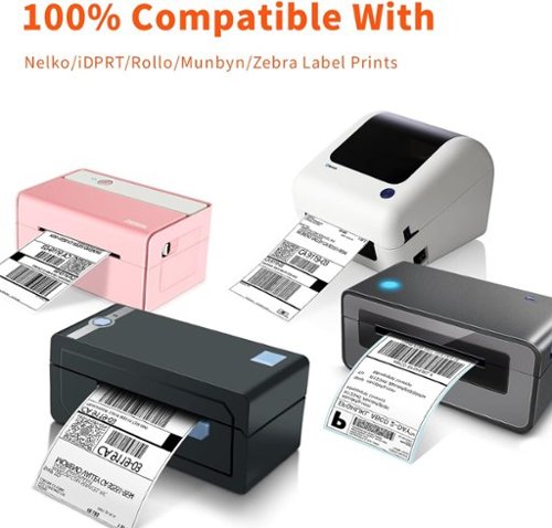 JADENS Thermal shipping label in Roll - White GLOBAL SHIPPING