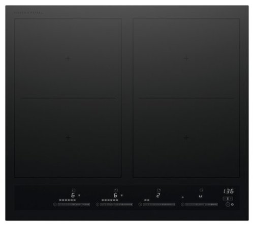 Fisher & Paykel - 24" Built-in Electric Cooktop, 4 Zones with SmartZone - Black