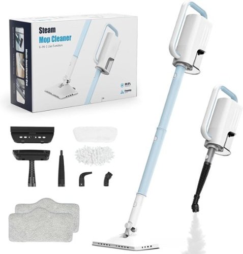 Teendow - 6-in-1 Steam Mop for Floor Cleaning, Multi-Function Steam Vacuum Cleaner for Hardwood Floors and Carpet - Blue-Front_Standard 