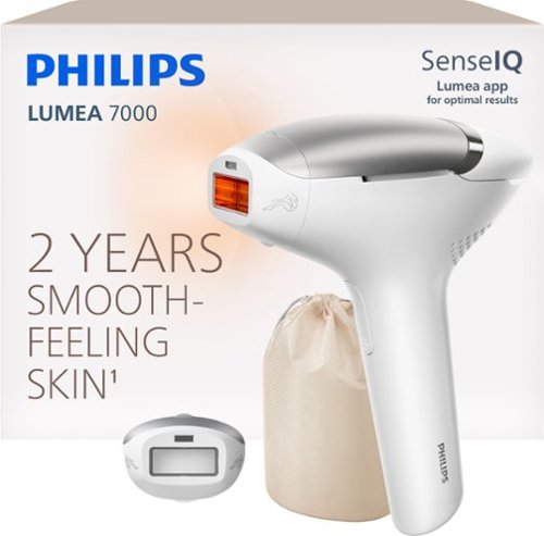 Philips - Lumea 7000 Series IPL Hair Removal Device -with SenseIQ Technology - Silver