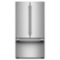 KitchenAid - 36 in. Wide 24 cu. ft. French Door Counter-Depth Refrigerator with Interior Dispense - Stainless Steel-Front_Standard