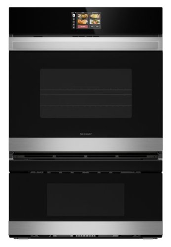 Sharp - 30 In Smart Convection Wall Oven and Microwave Drawer Combination for Single Cutout with Alexa Compatibility (SWB3085HS) - Stainless Steel