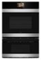Sharp - 30 In Smart Convection Wall Oven and Microwave Drawer Combination for Single Cutout with Alexa Compatibility (SWB3085HS) - Stainless Steel-Front_Standard