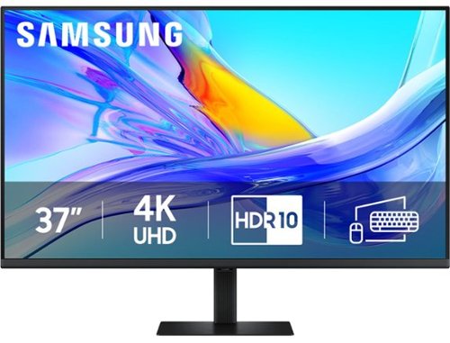  Samsung - 37&quot; ViewFinity S8 S80UD LED 4K UHD High Resolution Monitor with HDR10, USB-C and Ergonomic Stand - Black