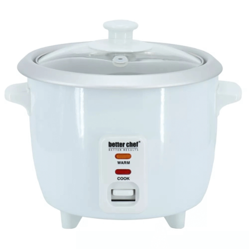 Better Chef 3 Cup 6 Cups Cooked Rice Cooker with Measuring Cup and