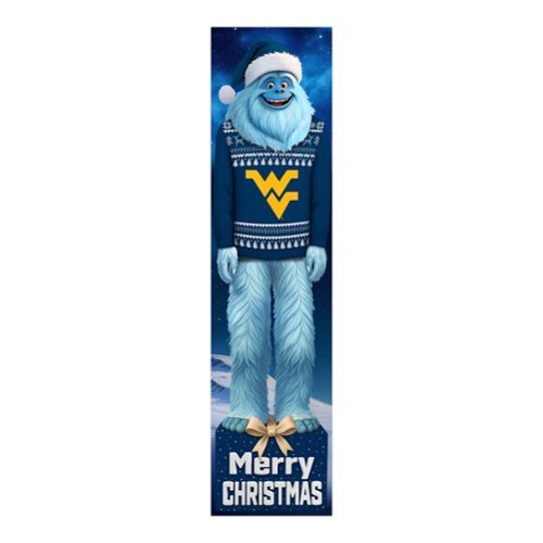 Fan Creations - West Virginia Mountaineers 48" Yeti Christmas Leaner - Multicolor-Front_Standard 