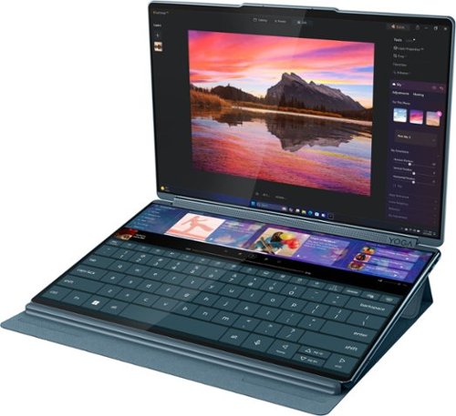 Lenovo Yoga Book 9i 2-in-1 14 2.8K Dual Screen OLED Touchscreen Laptop - Intel Core Ultra 7 Processor - 16GB RAM - 1TB SSD - Tidal Teal WHERE TO BUY