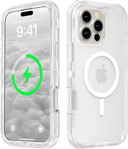 Entronix - Magnetic Case for iPhone 16 Pro - Triple-Layer Heavy Duty Protection - Clear-Front_Standard 