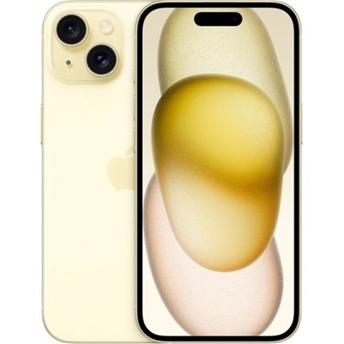 Apple - Refurbished Excellent - iPhone 15 256GB 6.1" 5G Fully Unlocked,  - Yellow-Front_Standard 