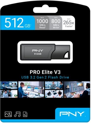 PNY PRO Elite V3 512GB USB 3.2 Gen 2 Flash Drive - Black BUY IN AUSTRALIA