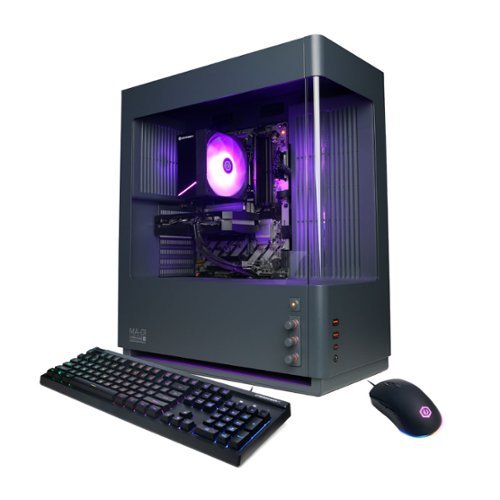 CyberPowerPC - Gaming Desktop - Intel Core Ultra 5 225F - NVIDIA GeForce RTX 5060 8GB - 16GB DDR5 - 1TB PCIe 4.0 SSD Storage - Gray-Front_Standard 