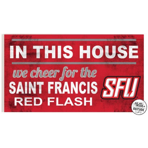 Jardine - Saint Francis Flash 11'' x 20'' Indoor/Outdoor In This House Sign - Red-Front_Standard 