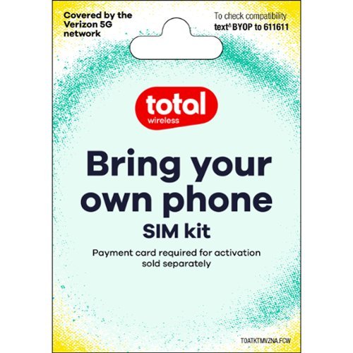 Total Wireless - Bring Your Own Phone Mini SIM Pack (No Airtime) - Multi