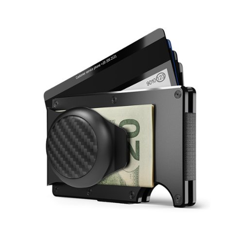 The Ridge Wallet CARBON FIBER AIRTAG MONEY CLIP - Silver GLOBAL SHIPPING