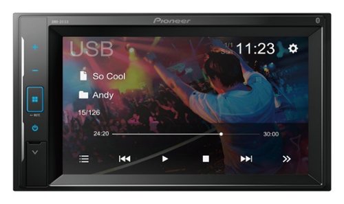 Pioneer 6.2 Bluetooth Digital Media (DM) Receiver - Black INTERNATIONAL SHIPPING