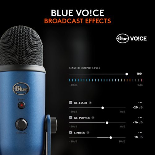 Blue Microphones Blue Yeti Professional Multi-Pattern USB Condenser Microphone GLOBAL SHIPPING