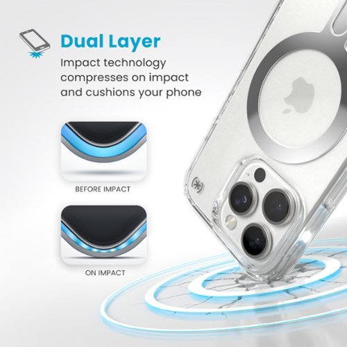 Speck Presidio Perfect Clear ClickLock Case with MagSafe for Apple iPhone 16 Pro - Clear/Chrome SHOP ONLINE