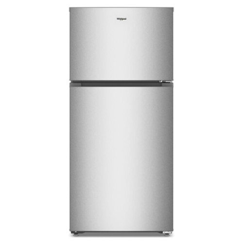 Whirlpool - 28 in. Wide 14.3 cu. ft. Top-Freezer Refrigerator with Total Coverage Cooling - Fingerprint-Resistant Stainless Finish