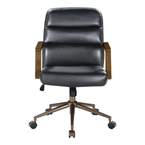 OSP Home Furnishings - Henfield Office Chair - Black-Front_Standard 