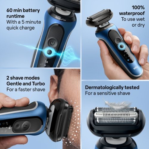 Braun Series 6 Wet/Dry Electric Shaver - Blue BUY IN AUSTRALIA