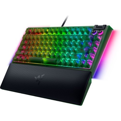 Razer Blackwidow V4 75% Wired Mechanical Orange Switch Gaming Keyboard with Hot-Swappable Design - Phantom Green SHOP ONLINE